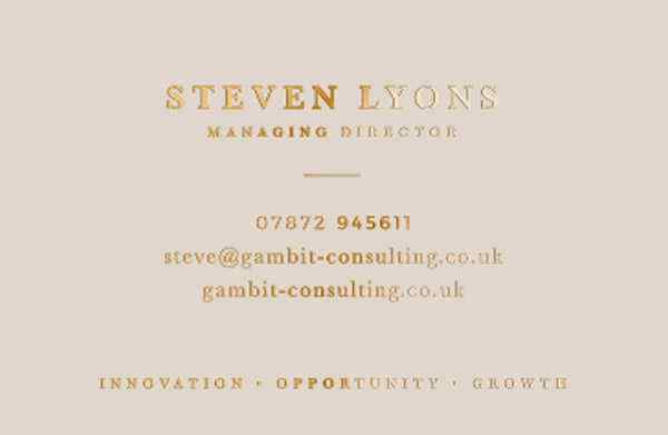 Gambit Business Card Back