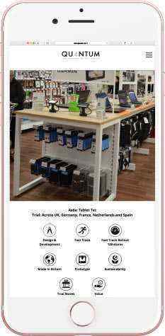 Quantum4 mobile responsive example